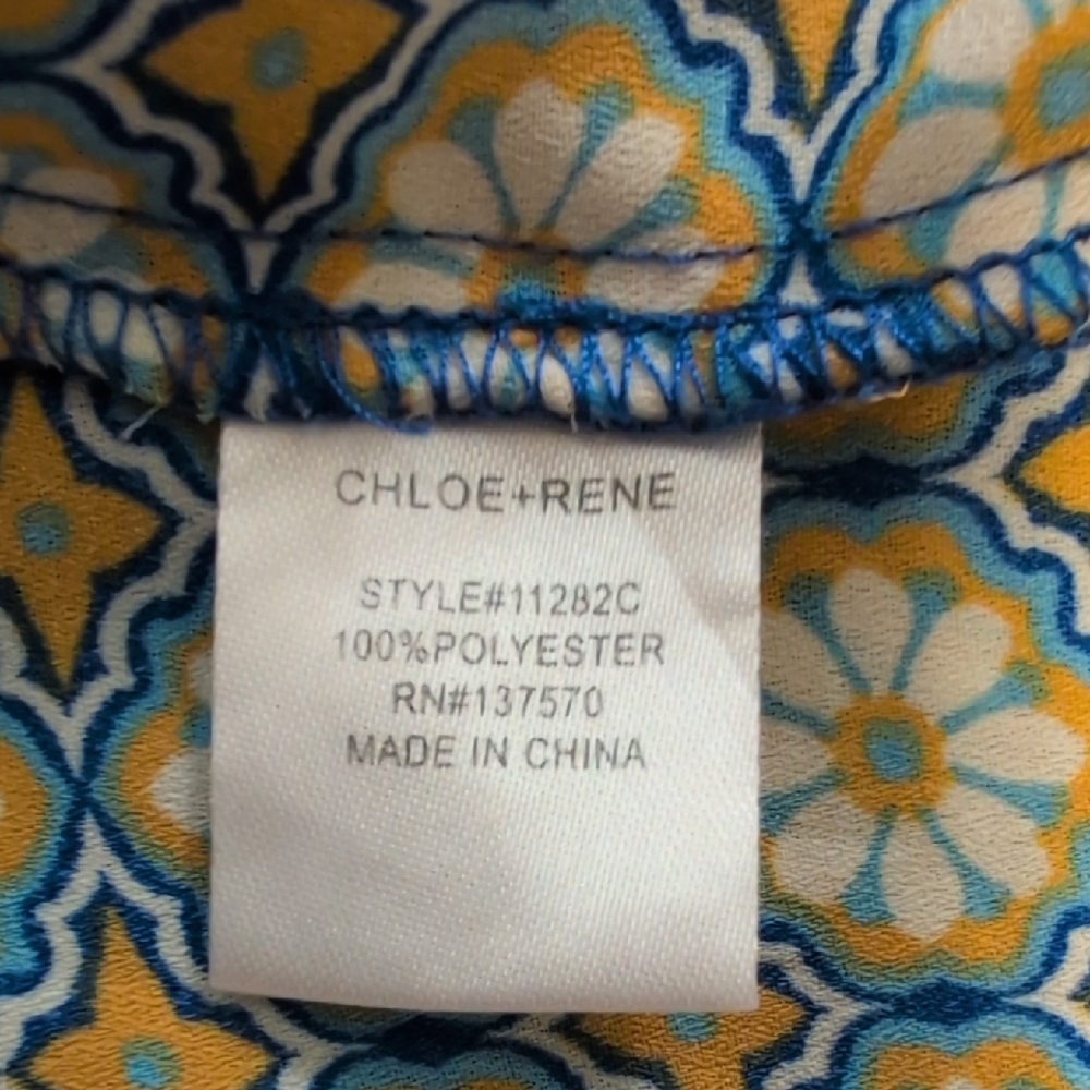 Chloe +Rene Patchwork Floral Dress. - Picture 7 of 7